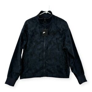Nike Sportswear NSW Track Jacket Womens Large Zip Up Sports Active Navy NEW